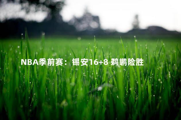 NBA季前赛：锡安16+8 鹈鹕险胜魔术